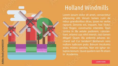Holland Windmills Conceptual Banner