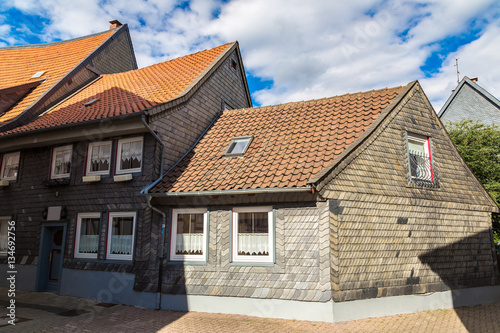 Historical street in Goslar, Germany