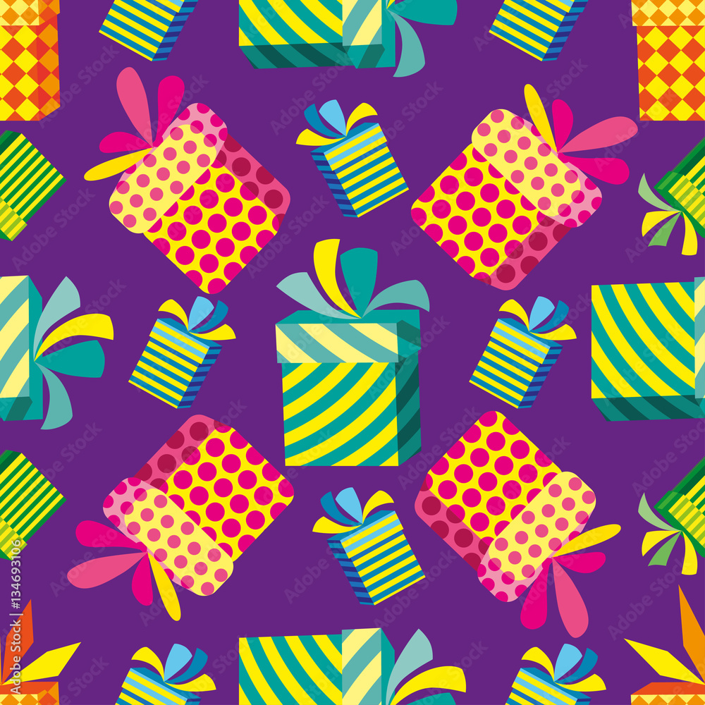 Pattern with gifts.