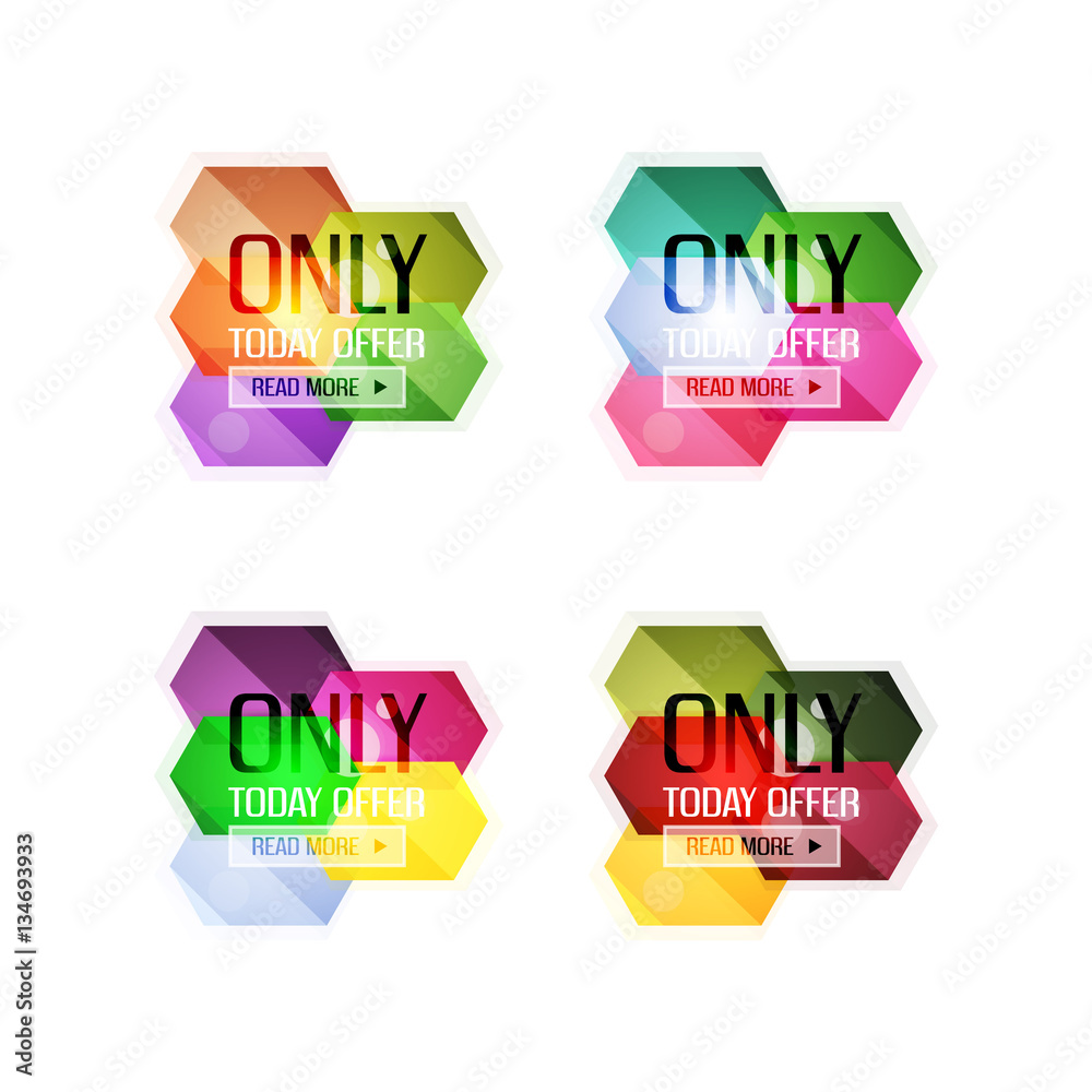 Vector special offer stickers and banners Vector special offer stickers and banners
