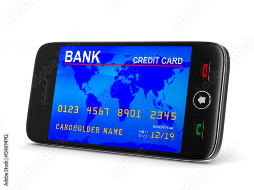 phone and credit card on wh...