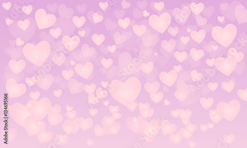 vector background with hearts  Valentine s Day