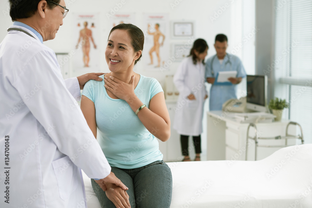 Talking to patient Talking to patient