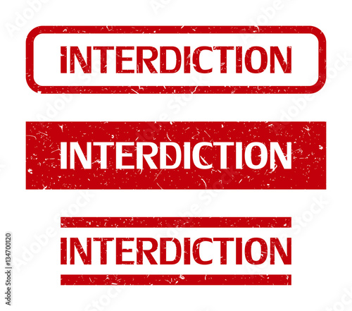 Tampon interdiction.