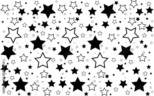 Stars of background black
