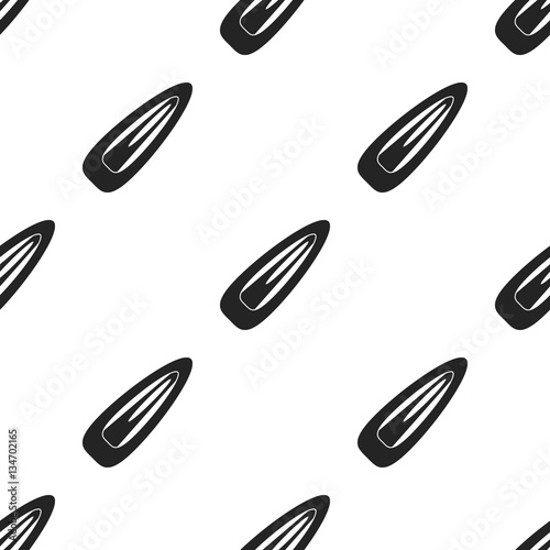 Hairpin icon in black style isolated on white background. Make up pattern stock vector illustration.