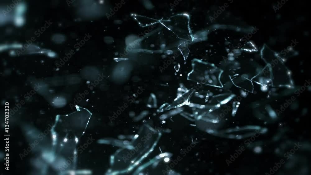 Shattering Glass In Slow Motion