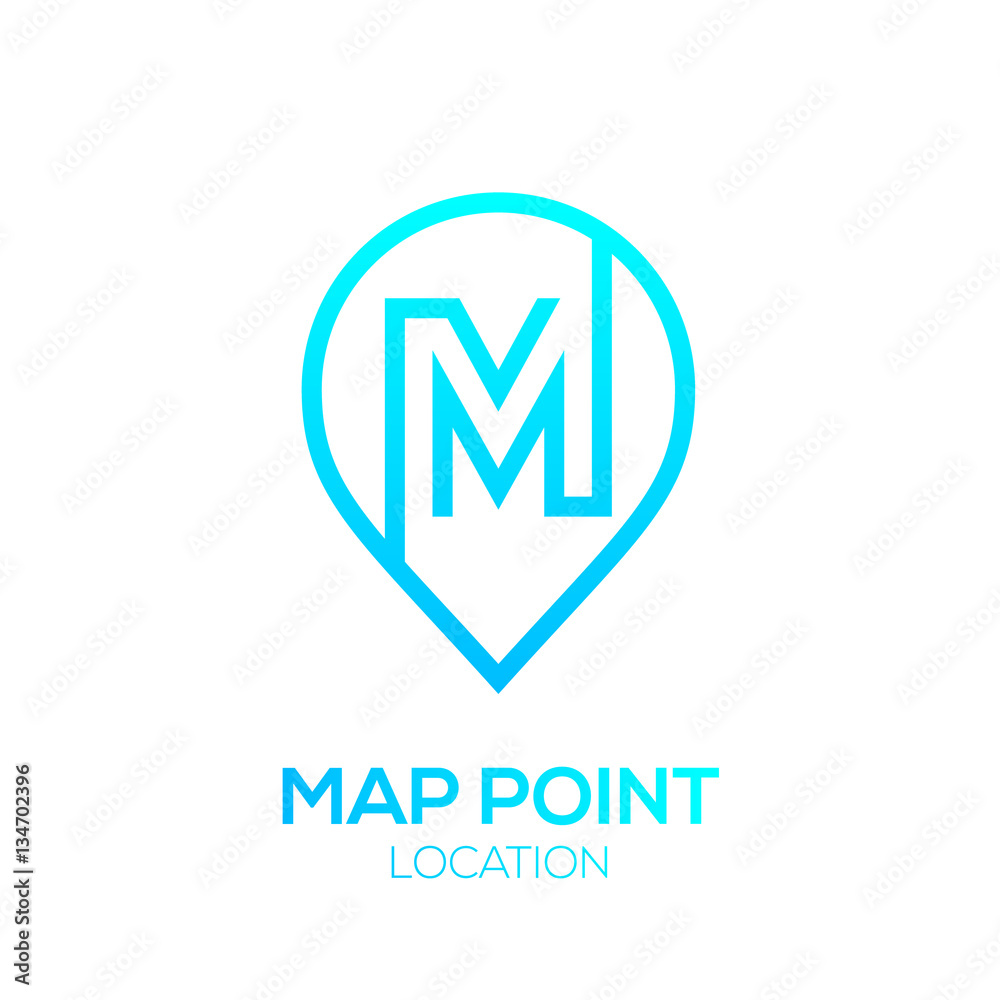 Letter M Logo Map Point Location,City locator,Pin maps symbol,Gps icon,Geo point navigation logotype Letter M Logo Map Point Location,City locator,Pin maps symbol,Gps icon,Geo point navigation logotype
