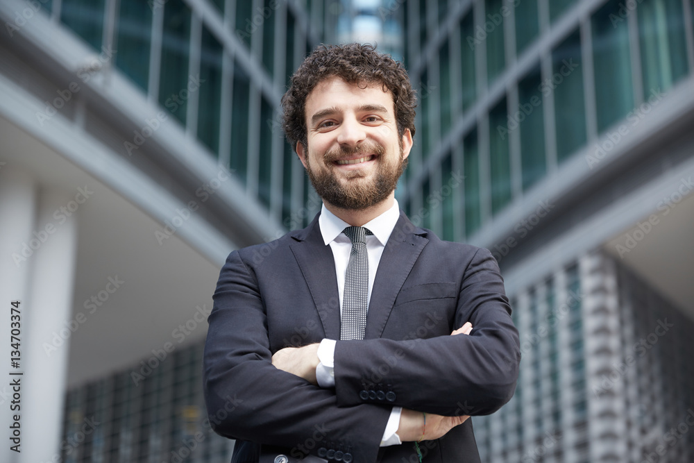 Portrait of a cheerful young businessman Portrait of a cheerful young businessman