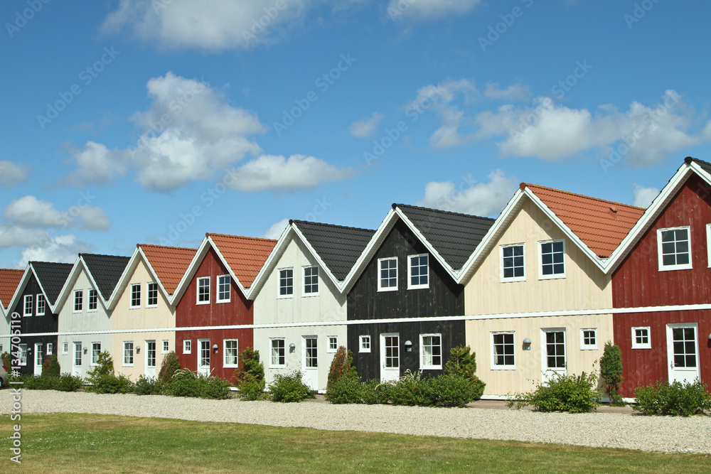 Houses in a village in Denmark