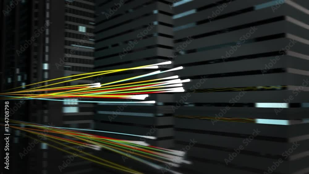 High speed connections - 3D Animation High speed connections - 3D Animation