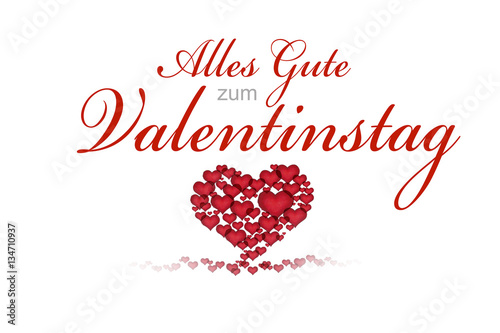 Valentinsgruß mit Herzchen