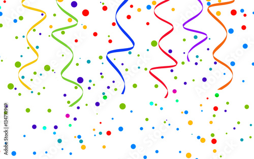 Konfetti und Luftschlangen