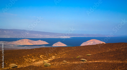 Gulf of Tadjoura, Ghoubet lake and diable island, Djibouti photo