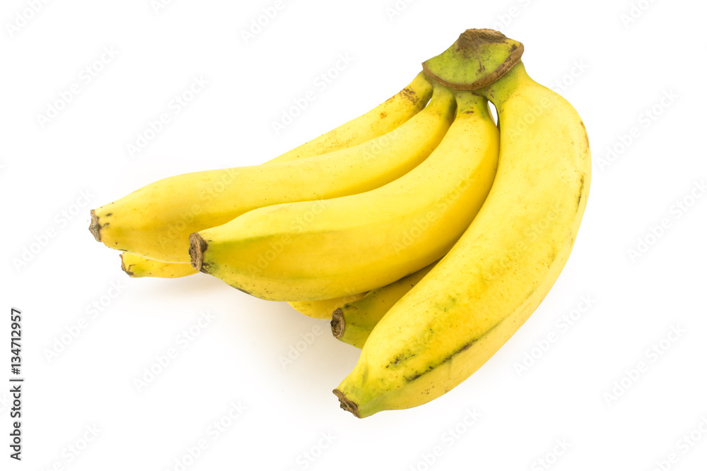 banana isolated on the white background.