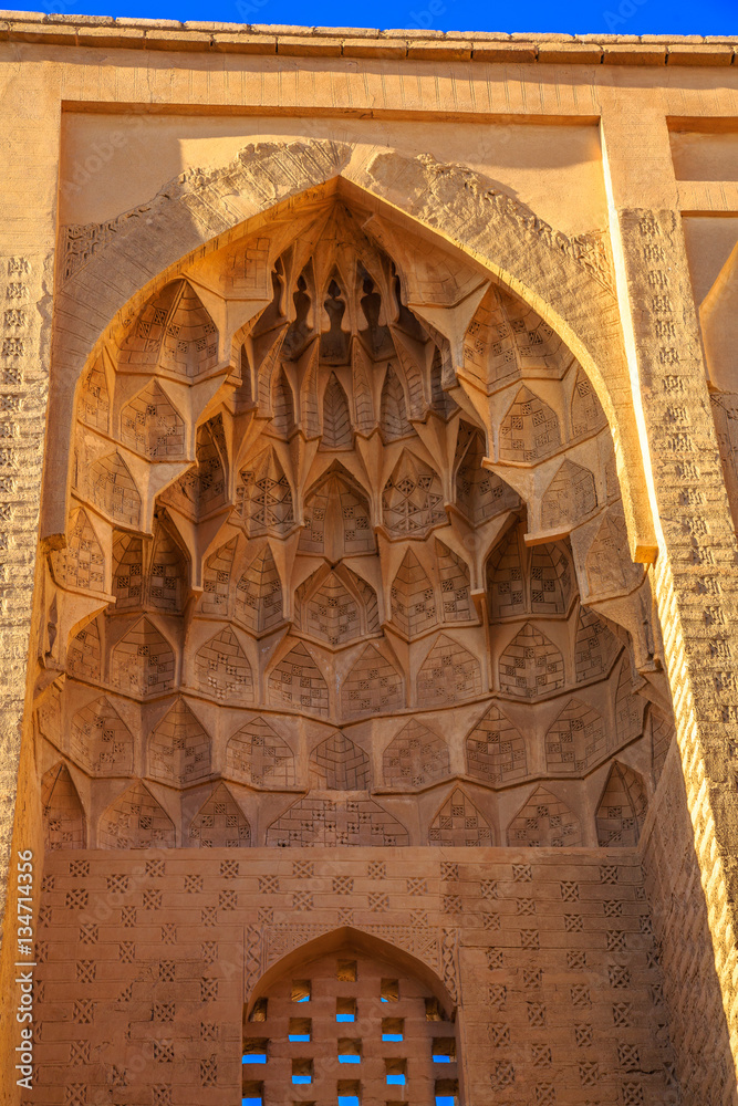 Jameh Mosque of Nain, the grand, congregational mosque of Nain city, Isfahan Province of Iran.