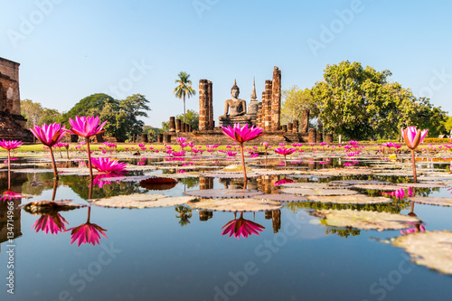 Obraz na plátně Sukhothai historical park, Sukhothai, Thailand