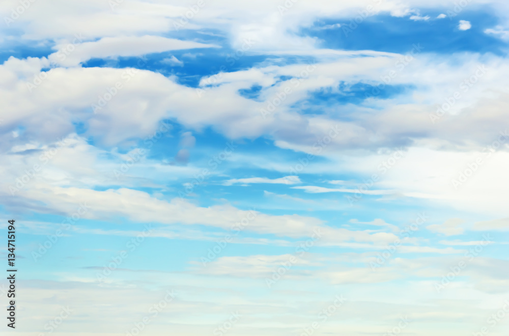 Blue sky with white clouds Blue sky with white clouds