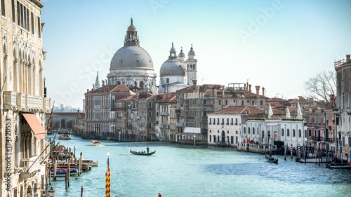 Venice, Italy - February 2015: San Giorgio Maggiore and Grand canal of Venice © CanYalicn