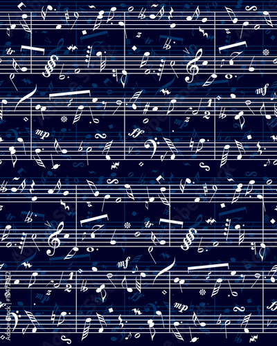 Vector piano sheet music