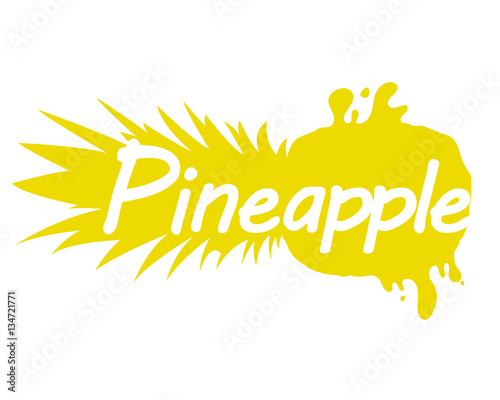 ananas con scritta 