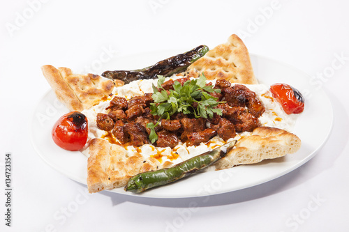 Turkish Food (alinazik kebap)