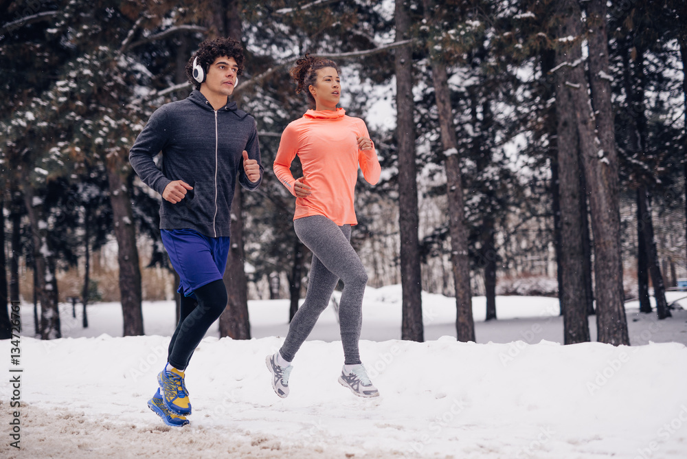 Running is a part of their daily routine Running is a part of their daily routine
