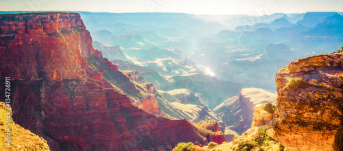Grand canyon  at sunset in summer,Arizona,usa.