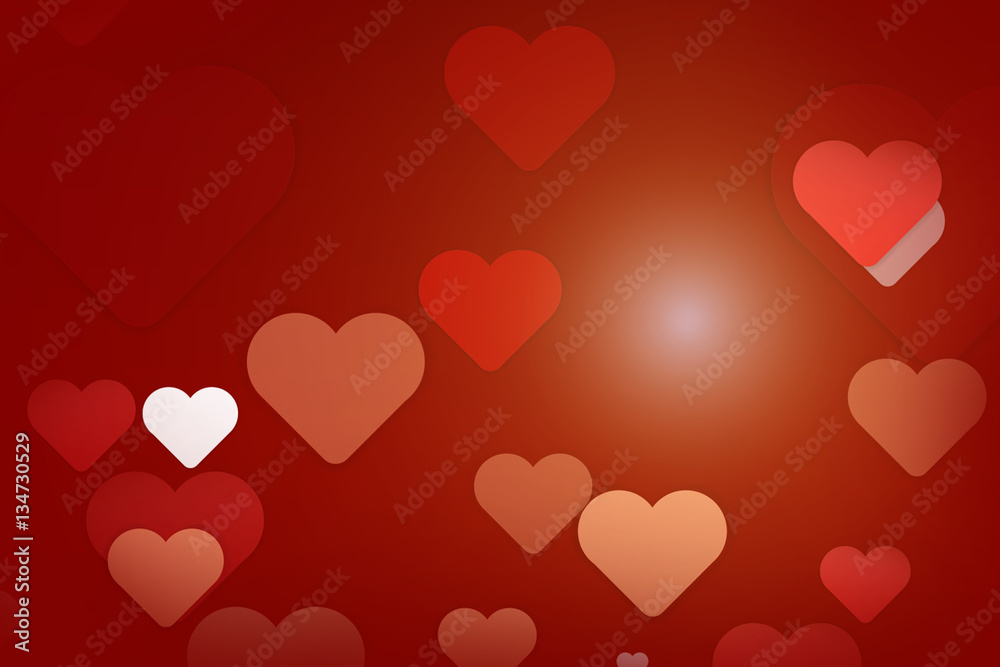 Heart-shaped background