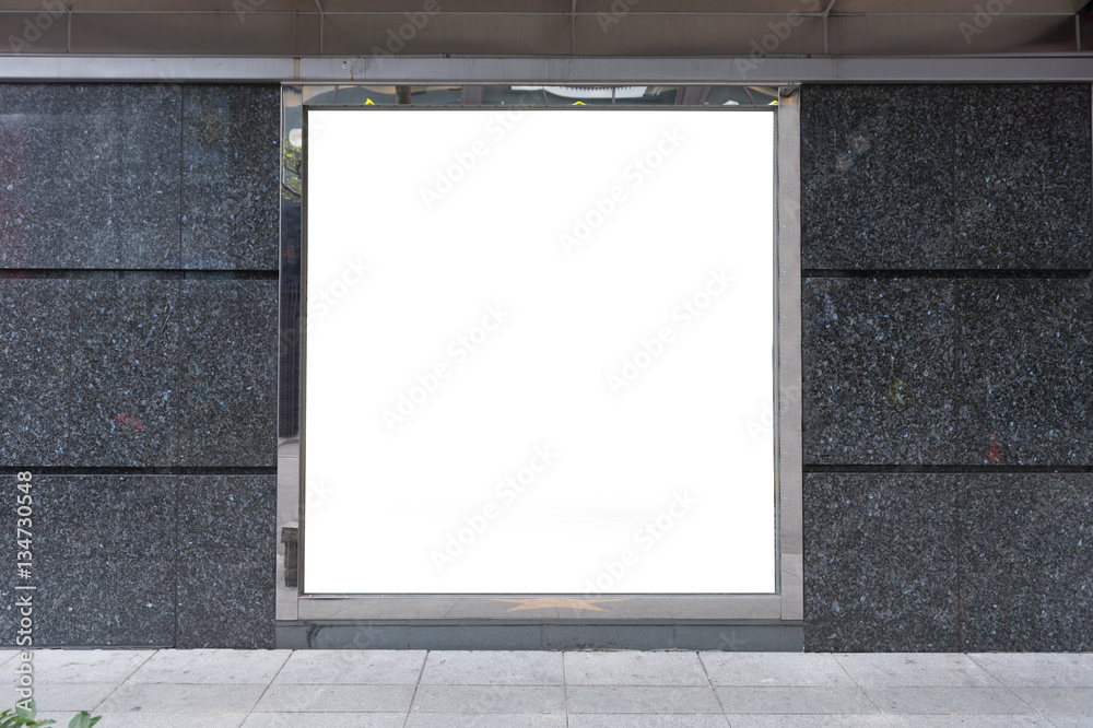Street, Banner - Sign, Lighting Equipment, Billboard, Advertisement,Large blank billboard on a street wall, banners with room to add your own text Street, Banner - Sign, Lighting Equipment, Billboard, Advertisement,Large blank billboard on a street wall, banners with room to add your own text