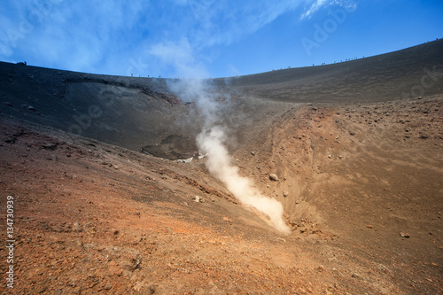 Cratere secondario sul vulcano Etna
