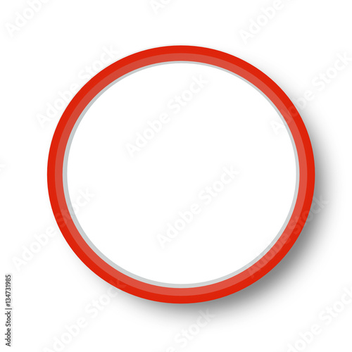 Button Zeichen rot