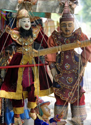 Marionnettes traditionnelles en Birmanie