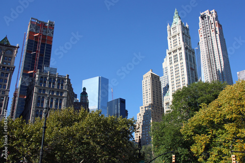 La skyline de Manhattan à New York, USA photo