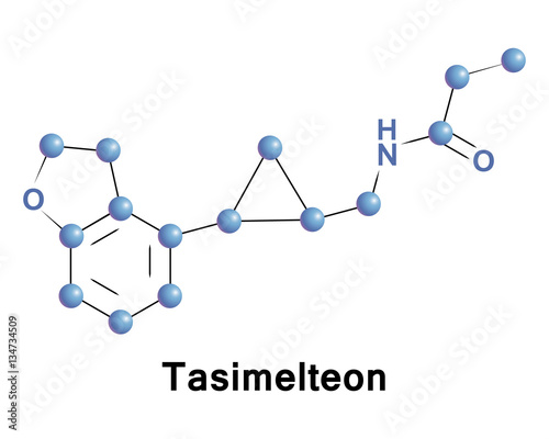 Tasimelteon is a drug for the treatment of non-24-hour sleep wake disorder. It is a selective agonist for the melatonin receptors MT1 and MT2