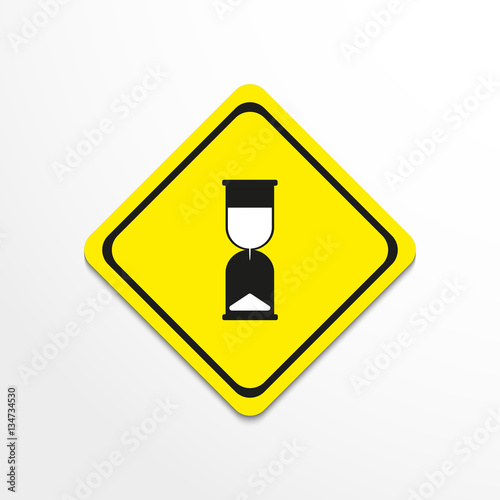Hourglass. Vector icon.