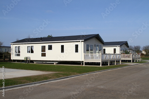 Large caravan site holiday or residential lodges. © Paul
