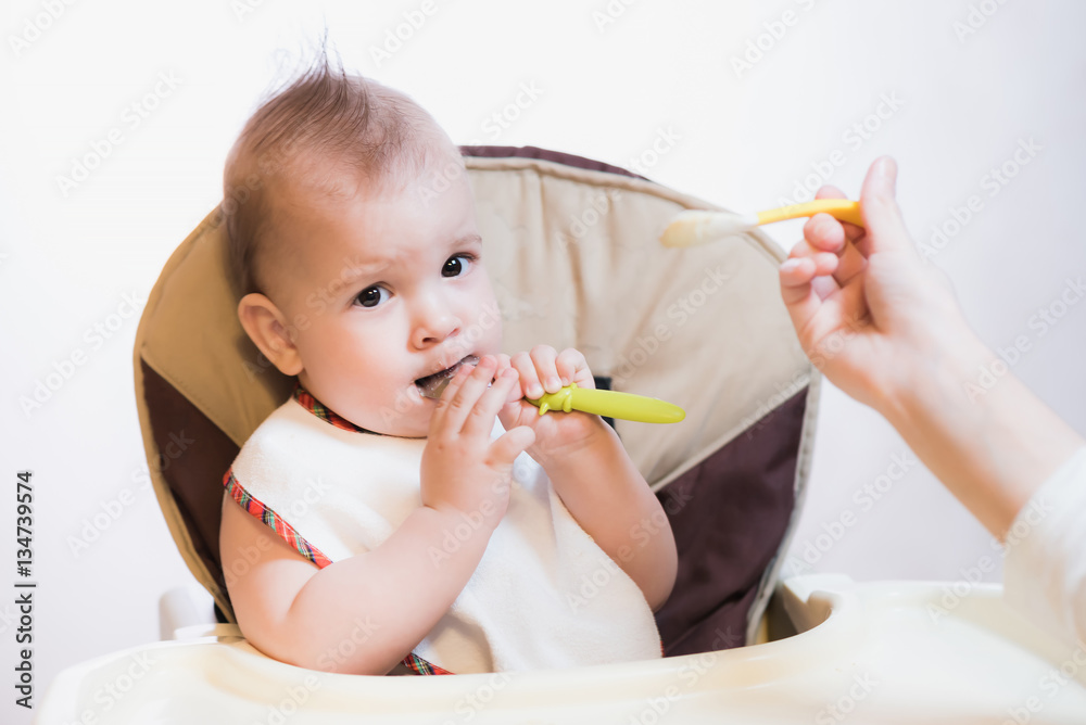 mother feeding her baby breast porridge day mother feeding her baby breast porridge day