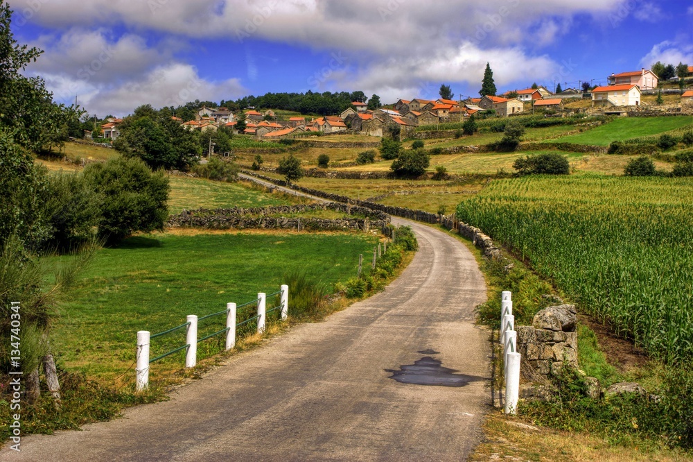Rural village of Lamas de Olo in Vila Real, Portugal