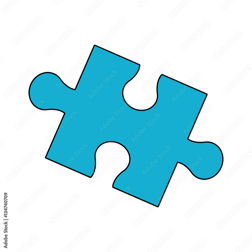 jigsaw puzzle icon over white background. colorful design. vector illustration jigsaw puzzle icon over white background. colorful design. vector illustration
