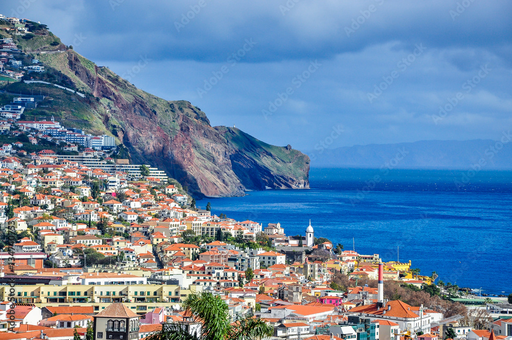 Cityscape of Funchal, Madeira, Portugal 