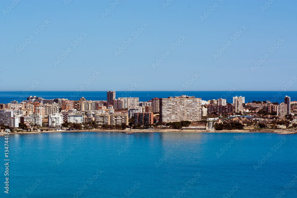 San Juan skyline in Alicante, Spain