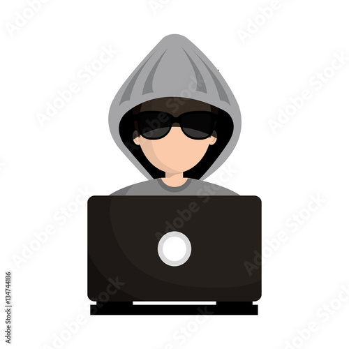 spy avatar isolated icon vector illustration design