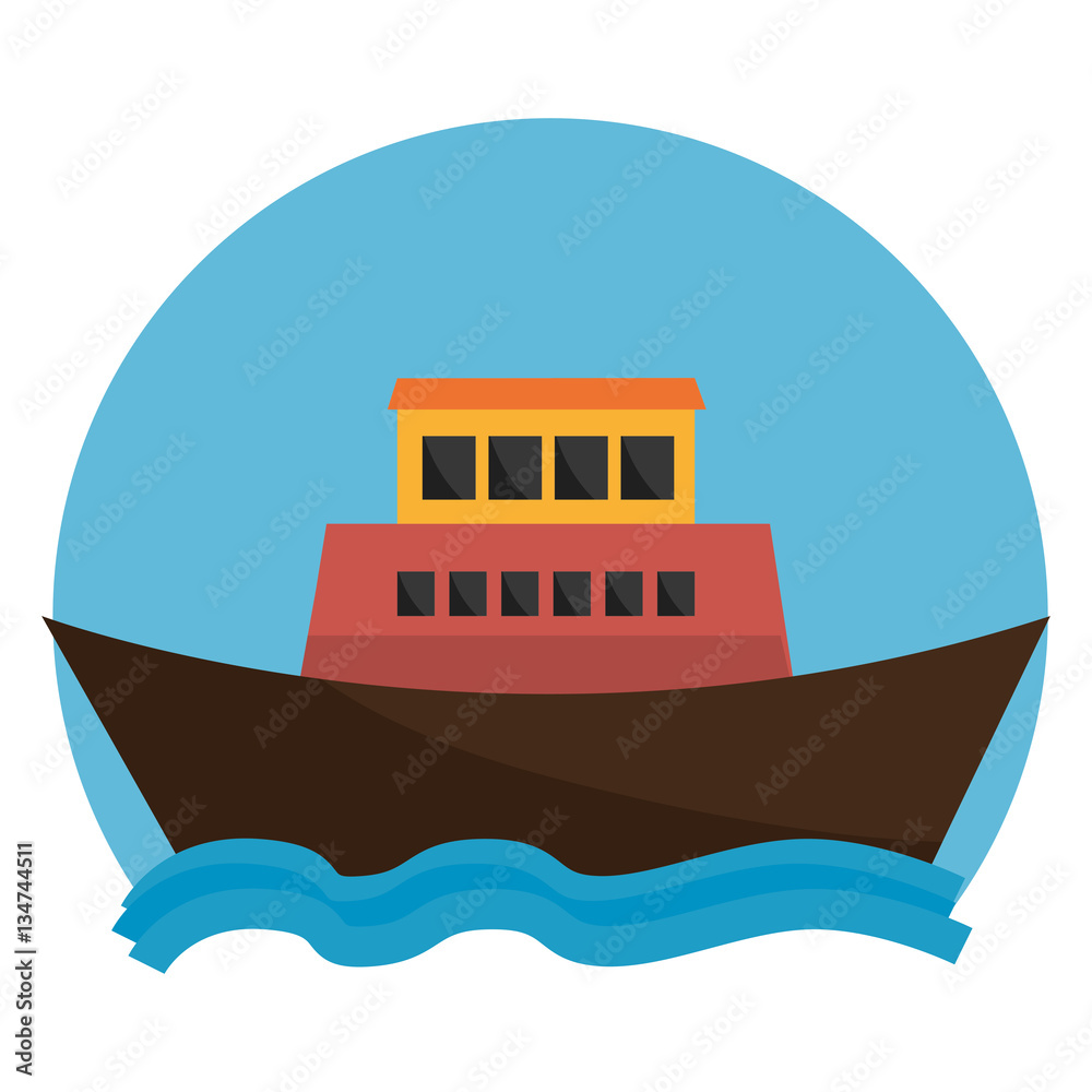 cruice boat travel isolated icon vector illustration design cruice boat travel isolated icon vector illustration design