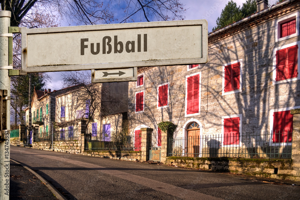 Schild 185 - Fussball