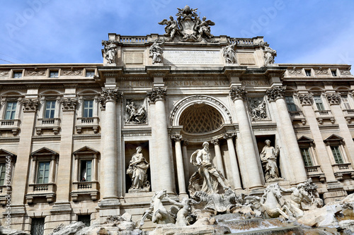ROME, ITALY - APRIL 03, 2014: Trevi - the largest fountain in Rome