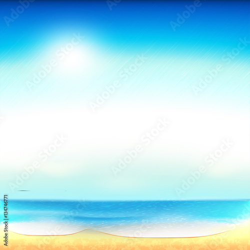 Beach background  sea  illustration