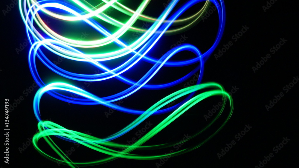 Lichter fotografiert mit langer Belichtung Lichter fotografiert mit langer Belichtung