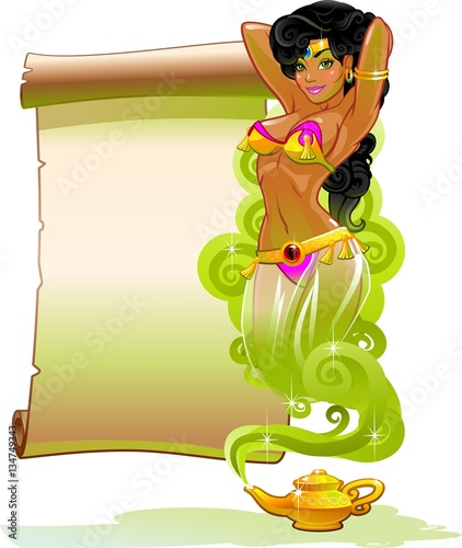 Poster. Girl gin.