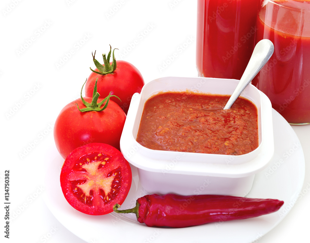 Tomatoes and tomato juice. Tomatoes and tomato juice.